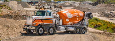 picture shows a concrete truck from Carbon Cure Technologies